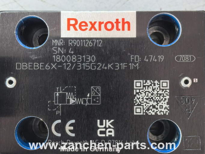 Rexroth R901126712 Proportional Pressure Relief Valve DBEBE6X-12/315G24K31F1M